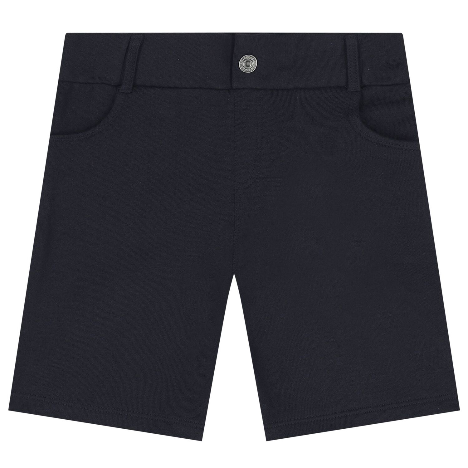 Boys White, Blue & Navy Blue Logo Shorts Set, 1, hi-res
