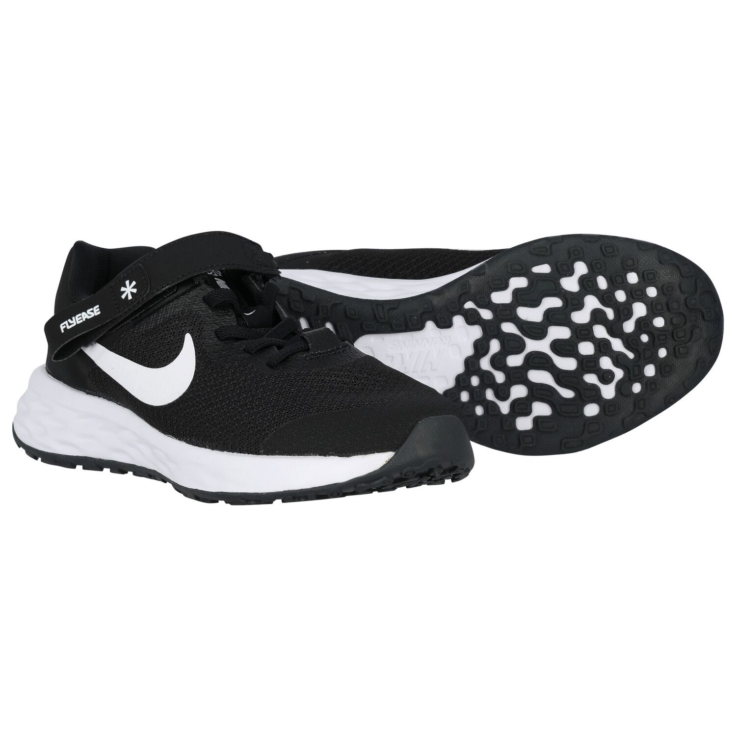 Black & White Revolution 6 Flyease Trainers, 1, hi-res