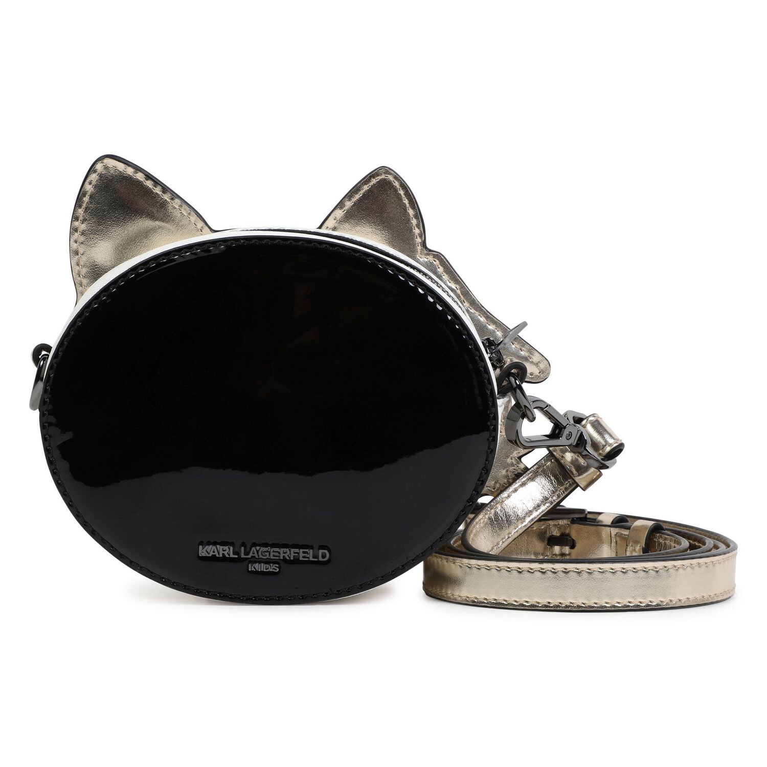 Girls White & Gold Choupette Handbag, 1, hi-res image number null