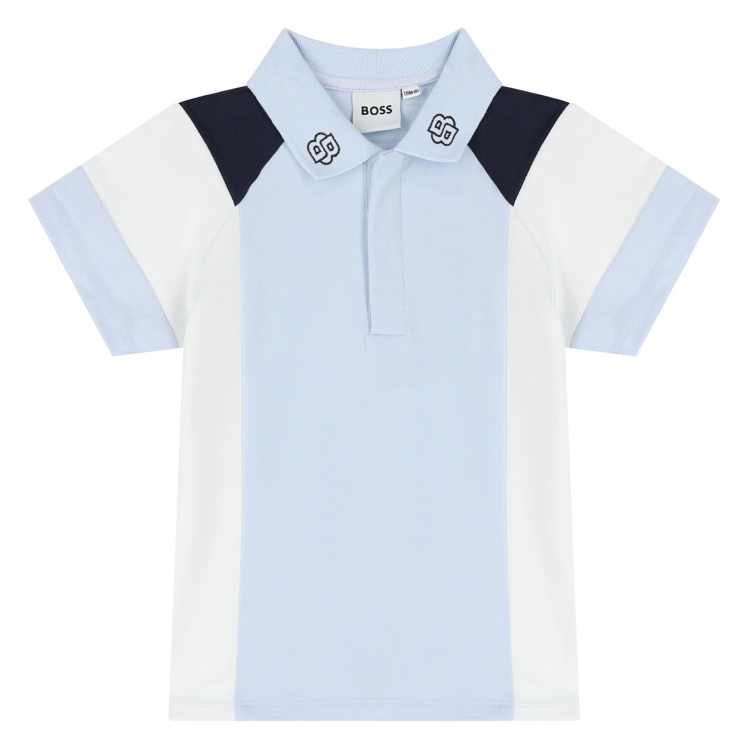 Baby Boys Blue Logo Shorts Set, 1, hi-res