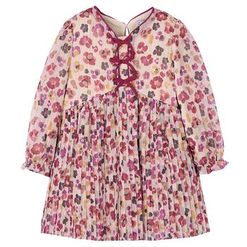 Girls Pink Floral Dress