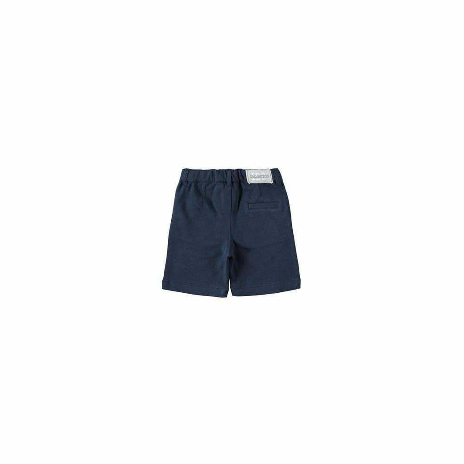 Boys Navy Cotton Shorts, 1, hi-res