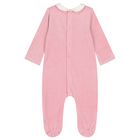 Baby Girls Pink Babygrows ( 2-Pack ), 1, hi-res