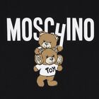 Black Teddy Bear Logo Long Sleeve Top, 1, hi-res