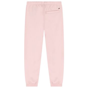 Girls Pink Logo Joggers