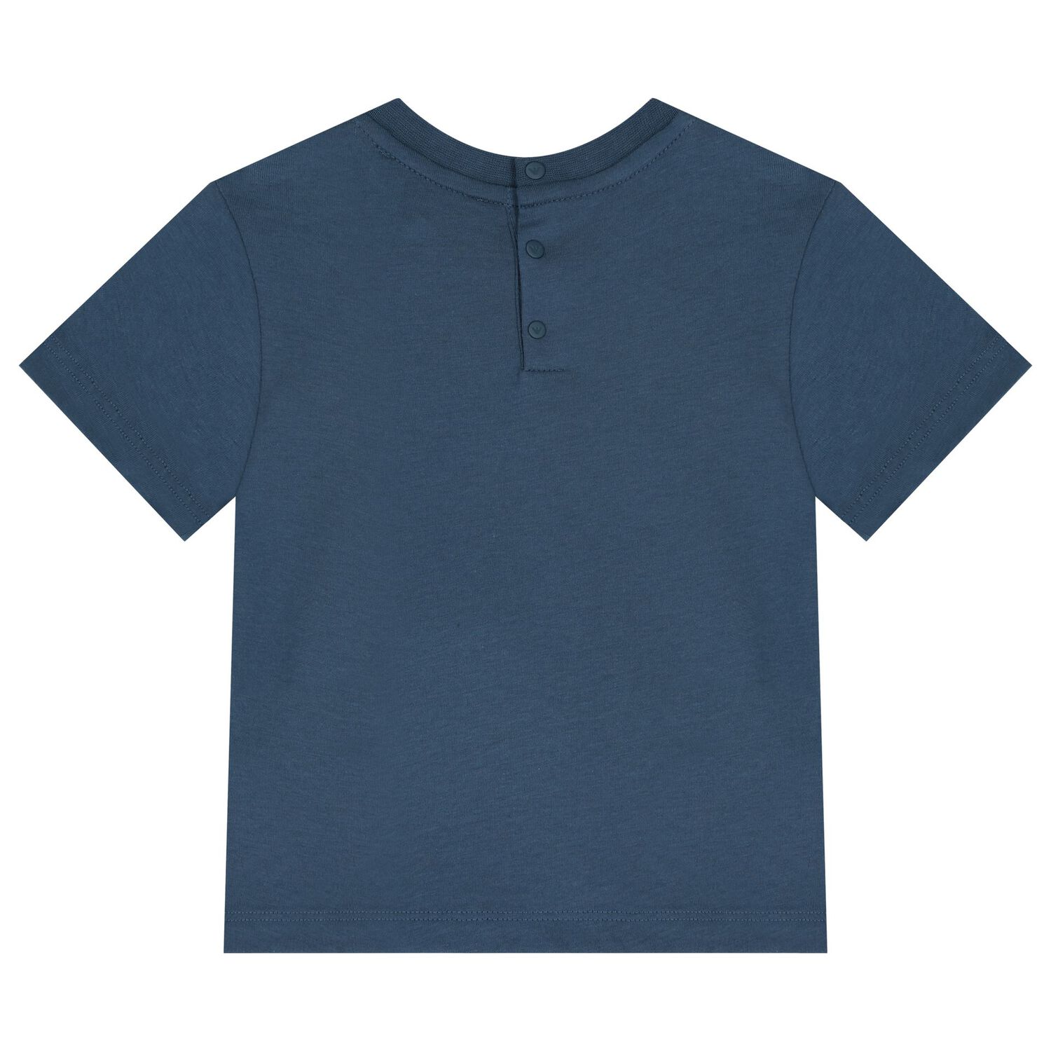 Younger Boys Navy Blue & White T-Shirt ( 3-Pack ), 1, hi-res