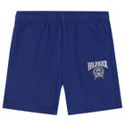 Boys Blue Varsity Logo Shorts, 3, hi-res