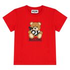 Younger Red Teddy Bear Logo T-Shirt, 3, hi-res