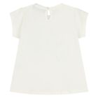 Younger Girls Ivory & Green Butterfly Shorts Set, 1, hi-res