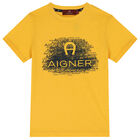 Boys Yellow Logo T-Shirt, 2, hi-res