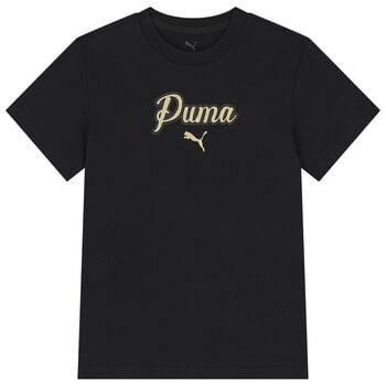 Girls Black Logo T-Shirt
