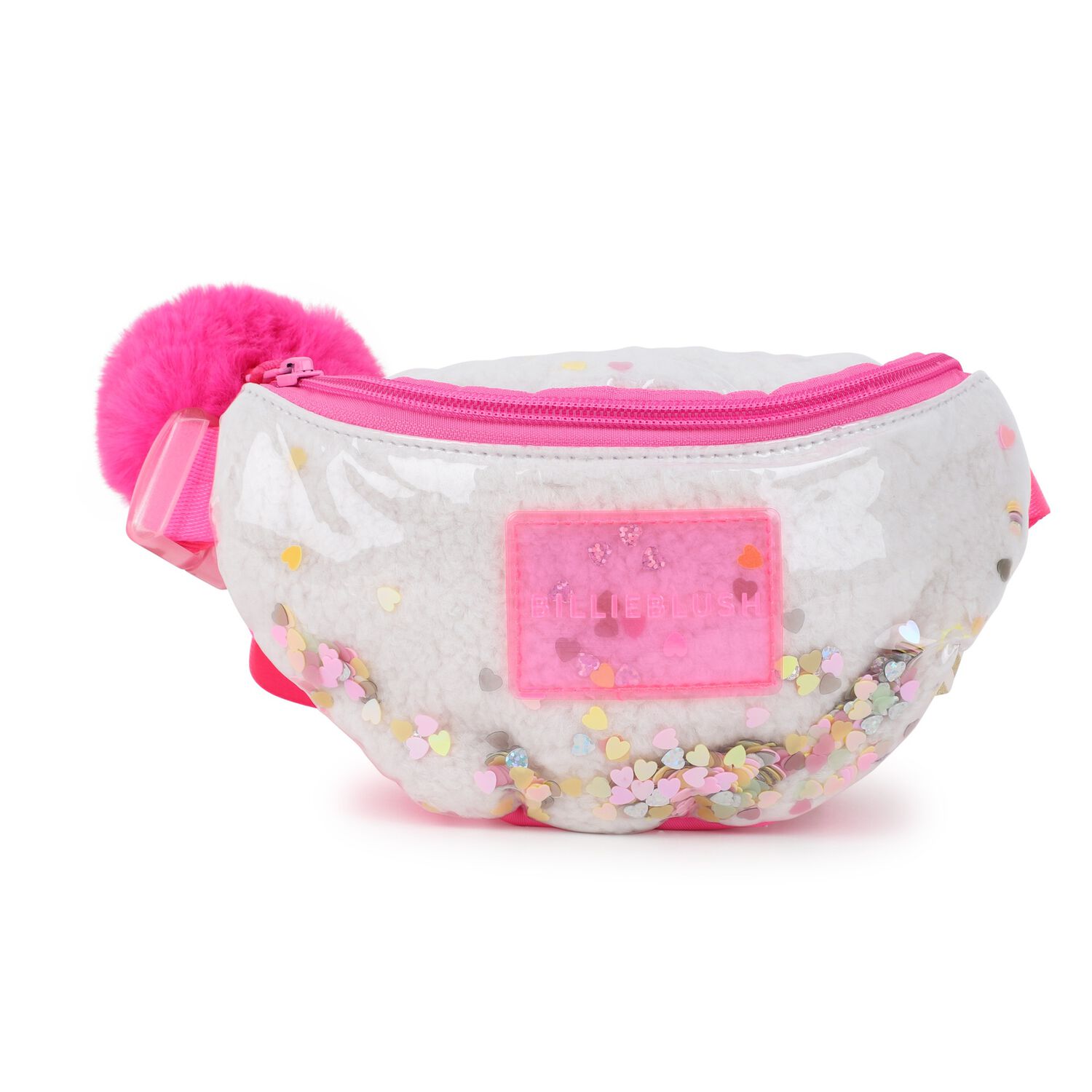 Girls Pink Sequin Belt Bag, 1, hi-res