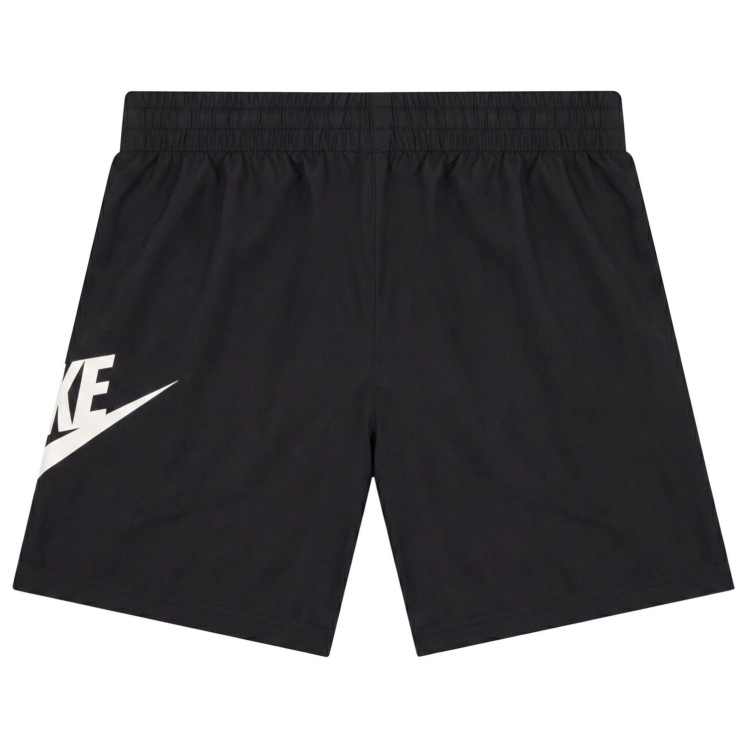 Boys Black Logo Shorts, 1, hi-res