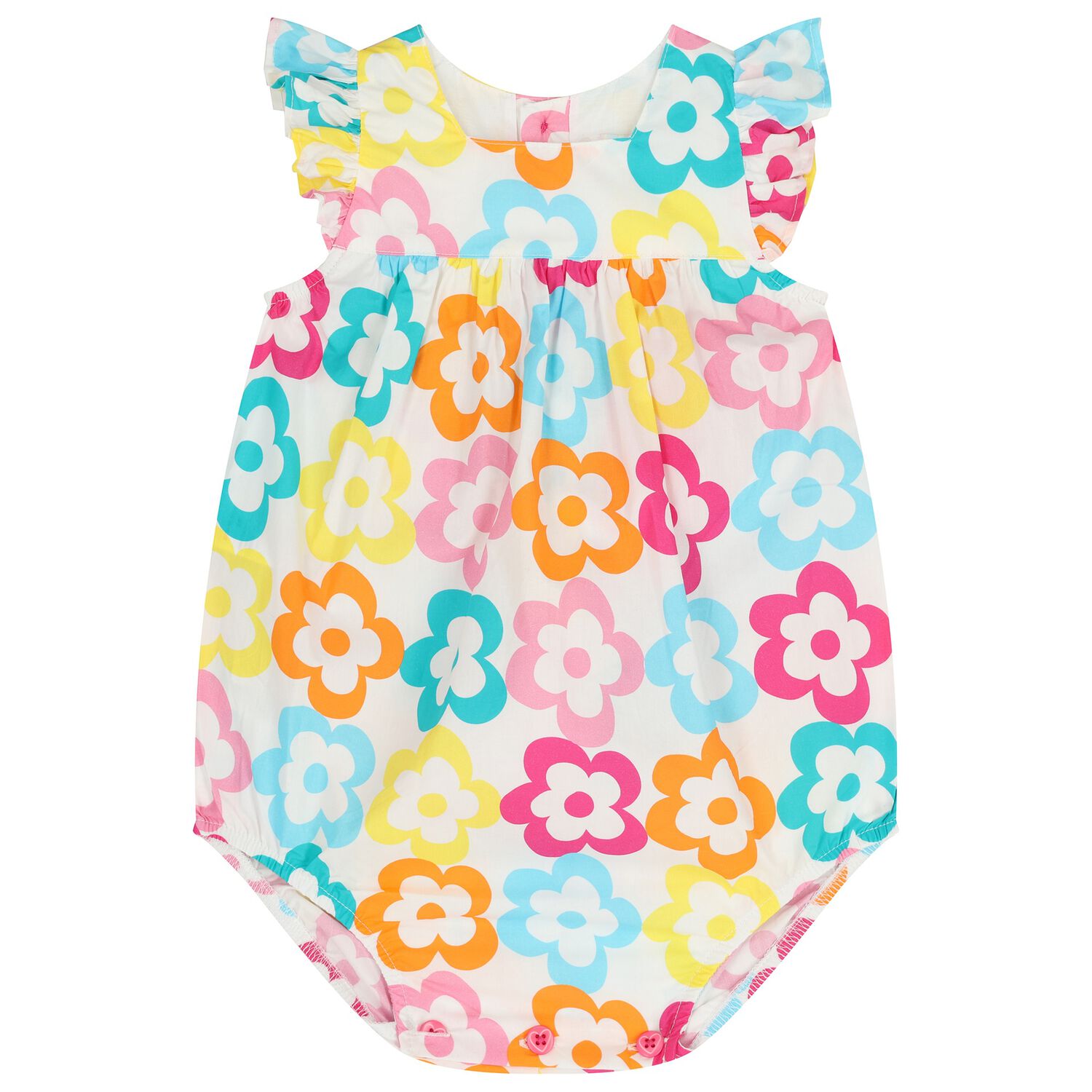 Baby Girls Multi-Coloured Floral Bodysuit, 1, hi-res