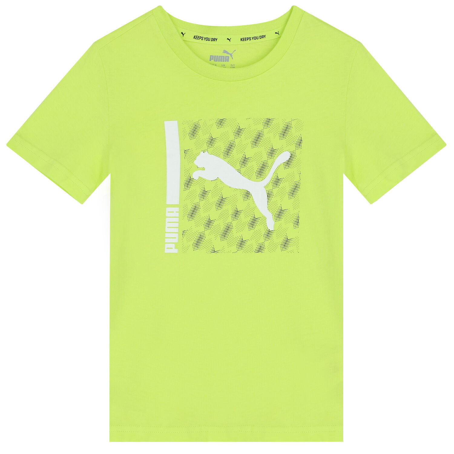 Boys Neon Green Logo T-Shirt, 2, hi-res image number null