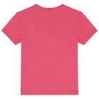 Girls Pink Varsity Logo T-Shirt, 2, hi-res