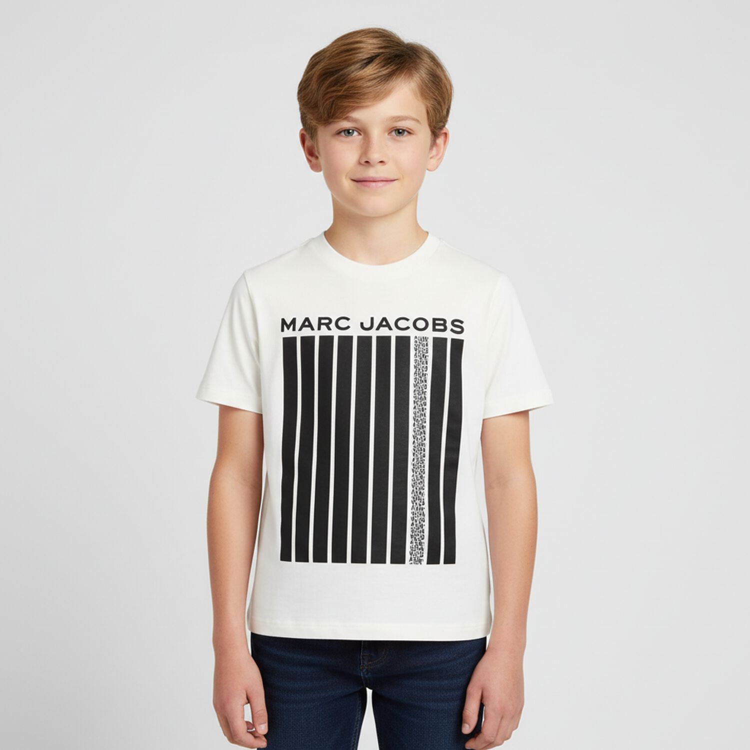 Boys Ivory Logo T-Shirt, 2, hi-res image number null