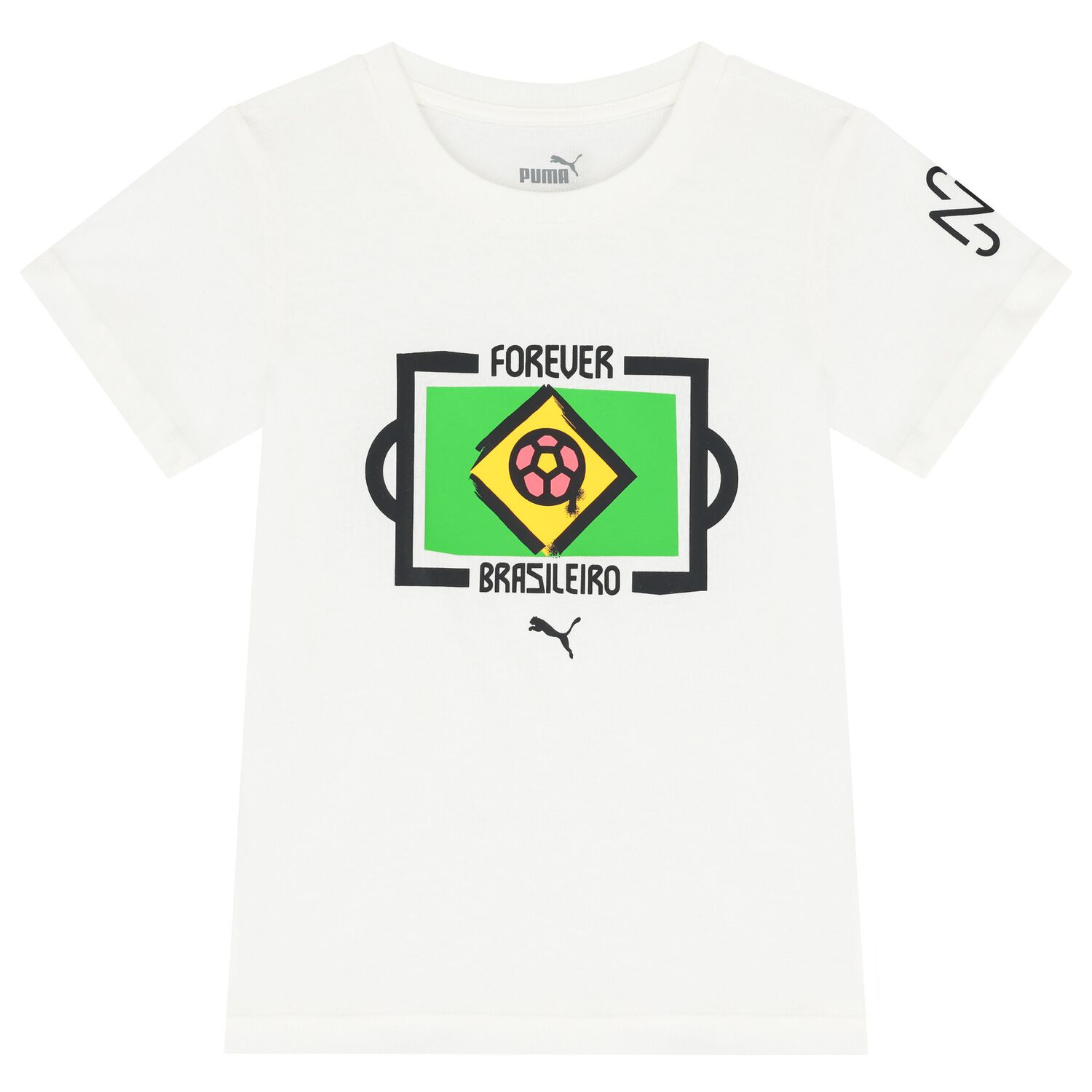 Boys White Logo T-Shirt, 1, hi-res