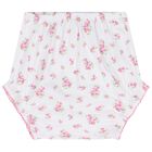 Baby Girls White & Pink Roses & Blooms Dress Set, 1, hi-res