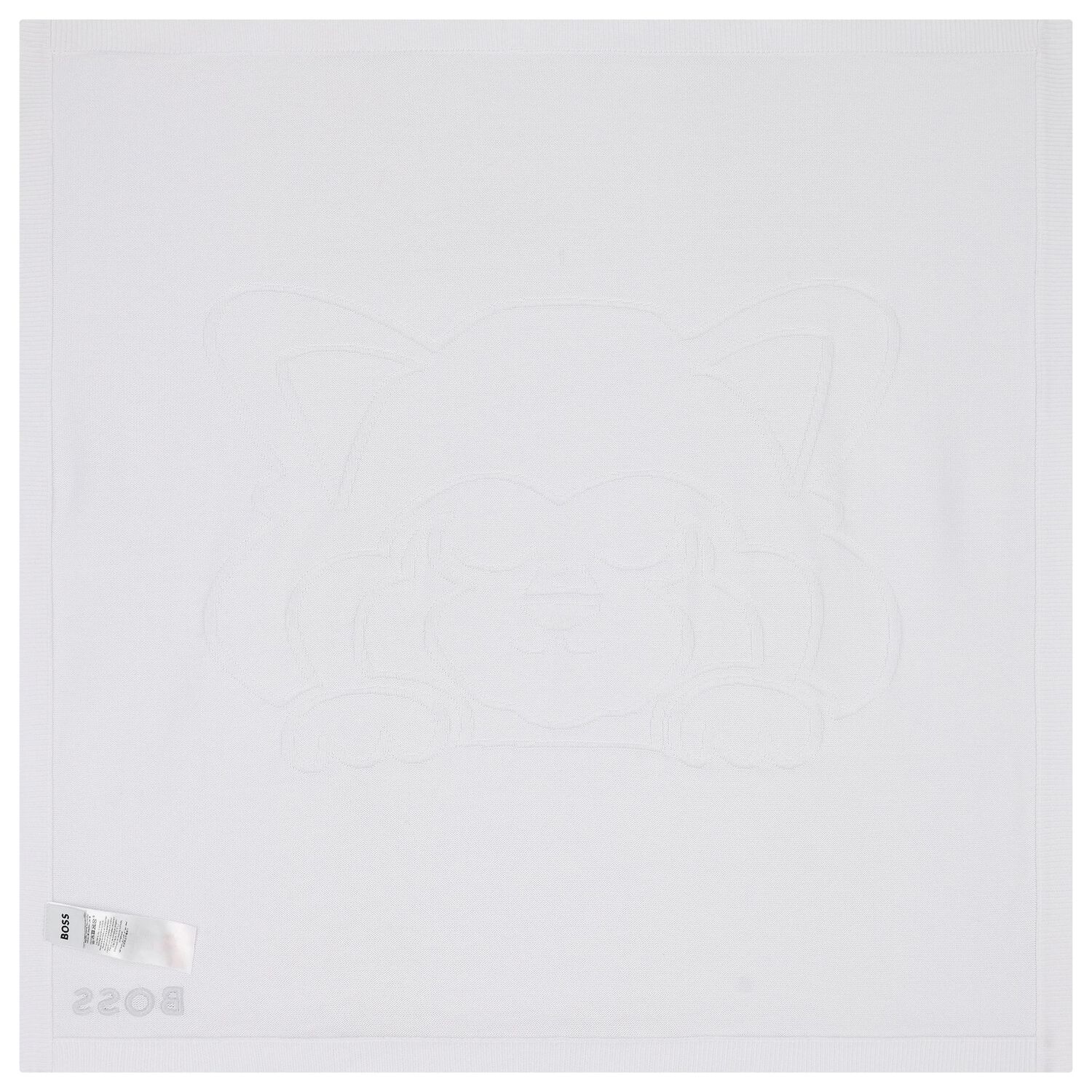 White Logo Baby Blanket, 1, hi-res