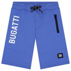 Boys Blue Logo Shorts, 2, hi-res