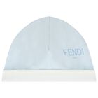 Baby Boys Ivory & Blue Logo Babygrow Gift Set, 3, hi-res