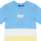 Boys Blue & Yellow Logo T-Shirt, 1, hi-res