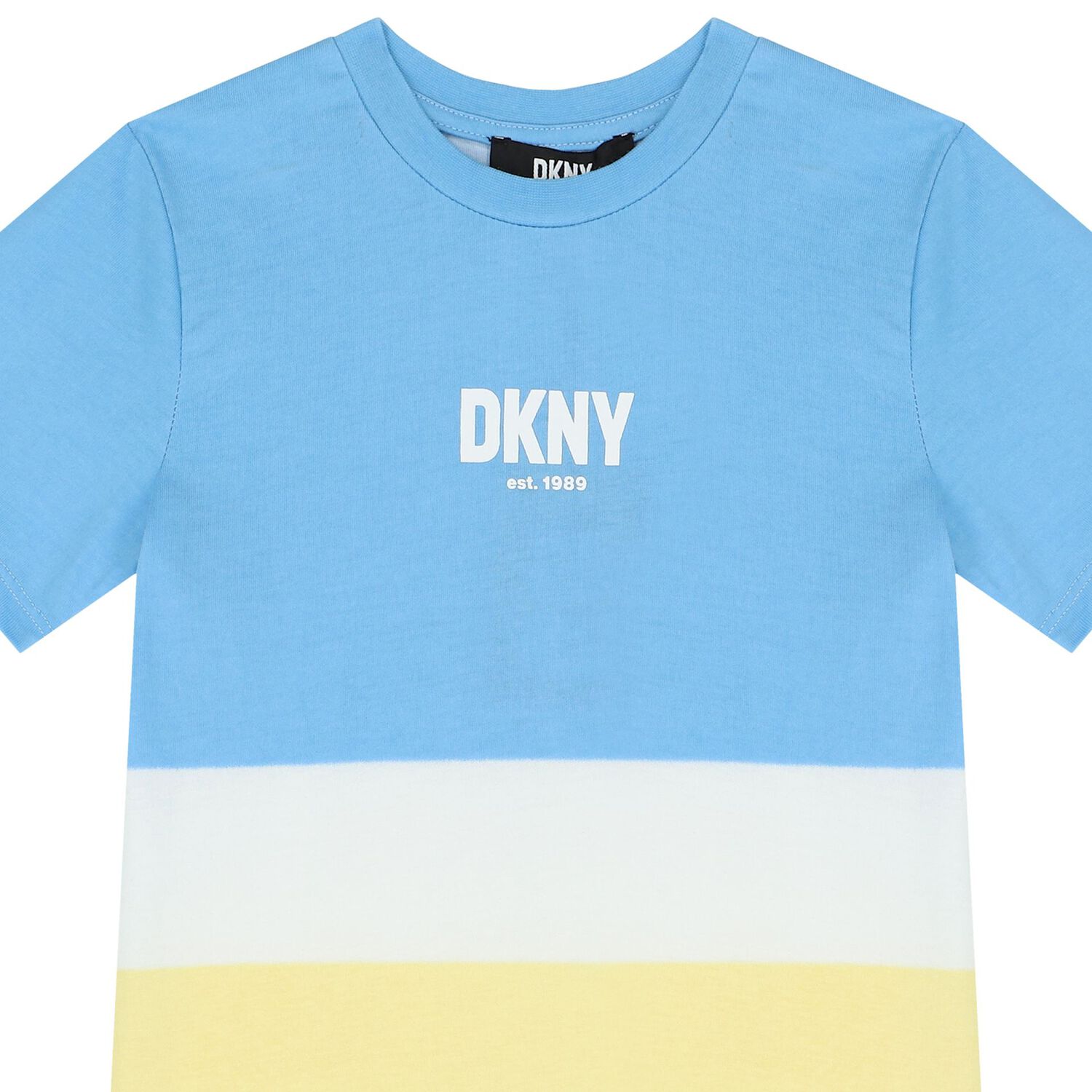 Boys Blue & Yellow Logo T-Shirt, 1, hi-res