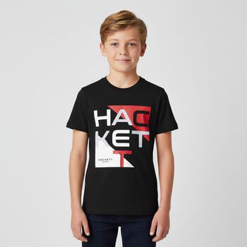Boys Black Logo T-Shirt
