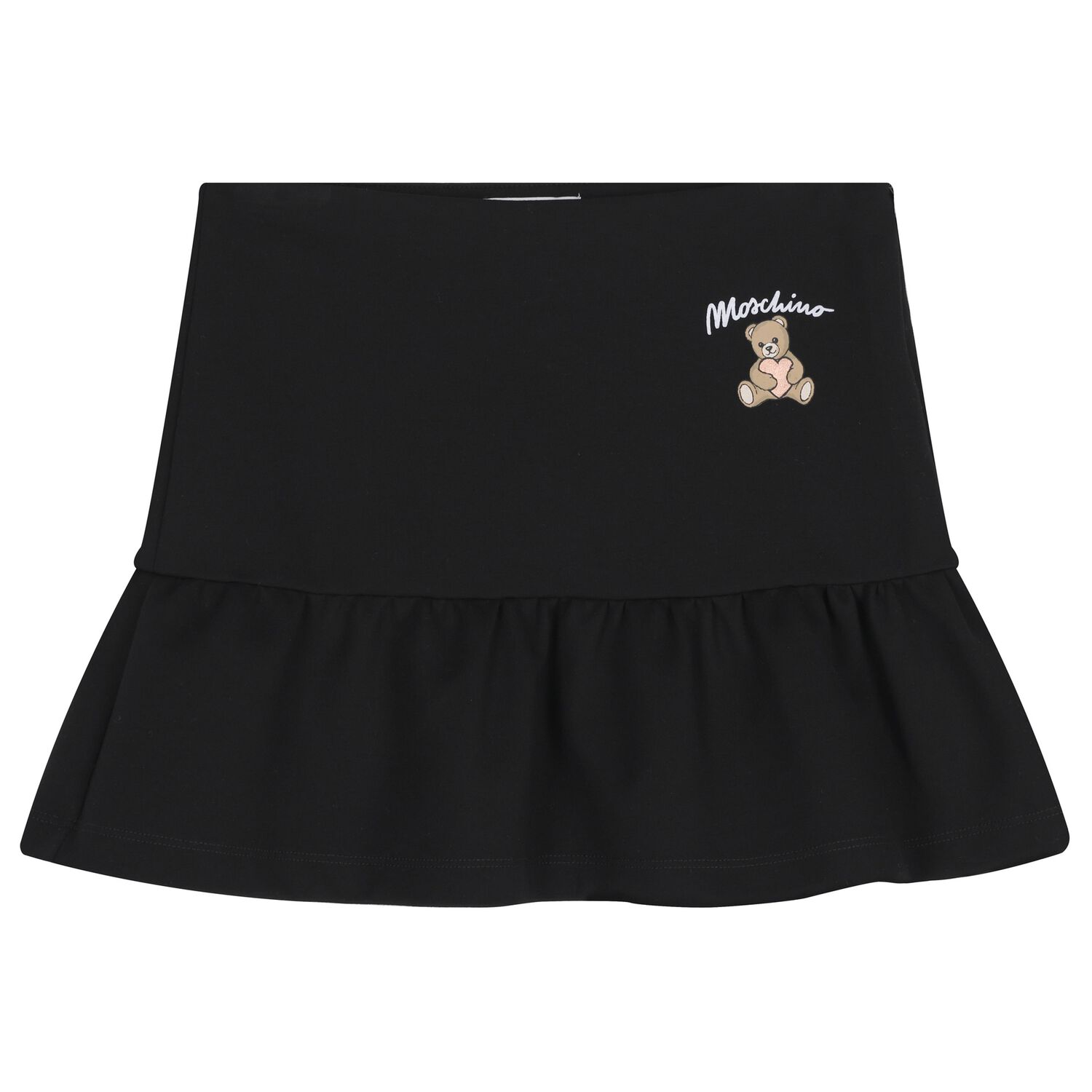 Girls Black Teddy Bear Skirt, 1, hi-res image number null