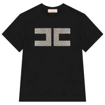 Girls Black Logo T-Shirt