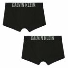 Boys Black Boxer Shorts ( 2-Pack ), 1, hi-res