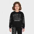 Girls Black Logo Joggers, 2, hi-res