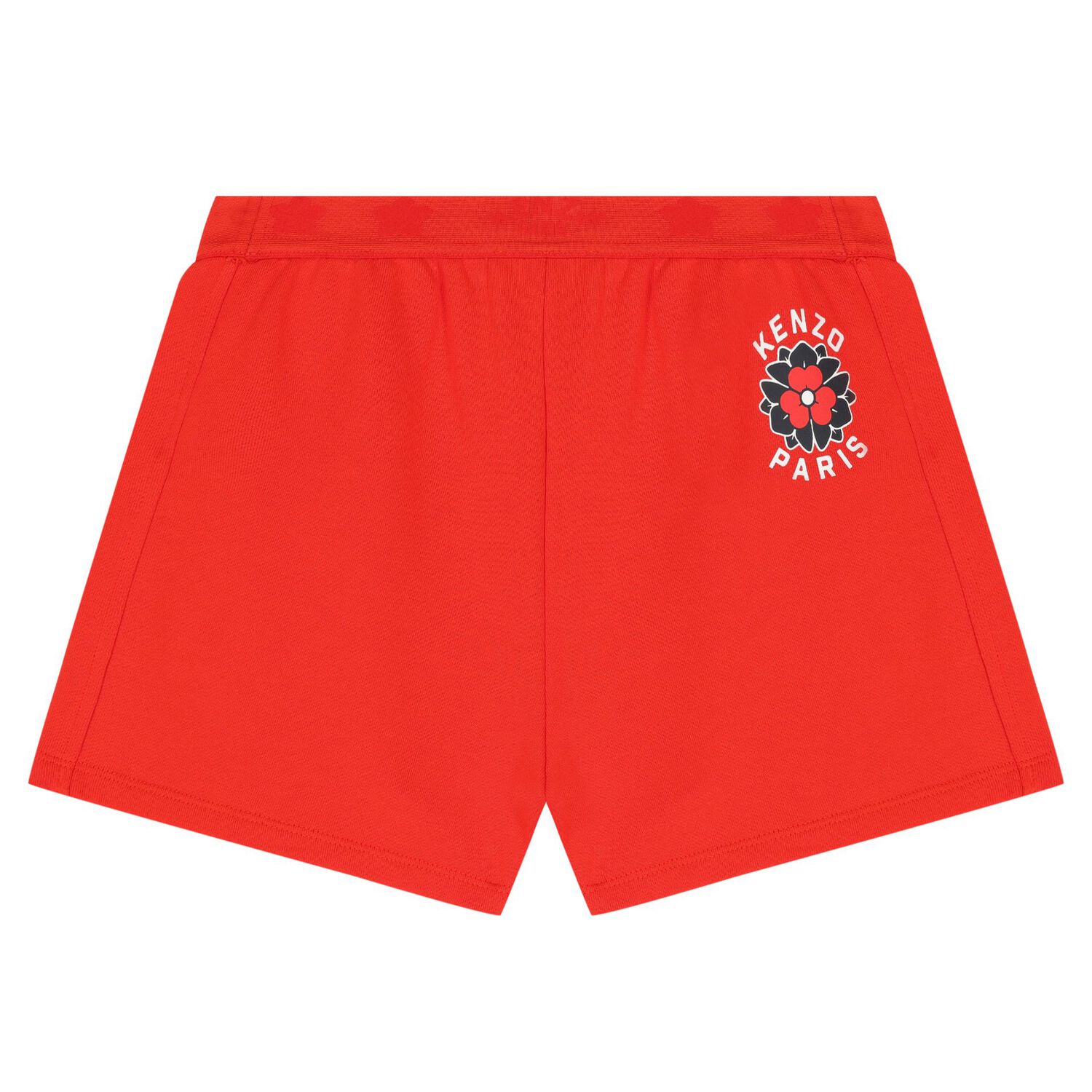 Girls Red Logo Floral Shorts, 1, hi-res
