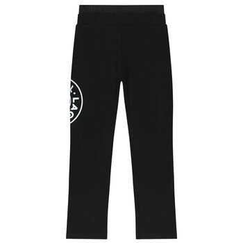 Girls Black Logo Joggers