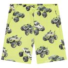 Boys White & Green Short Set, 2, hi-res