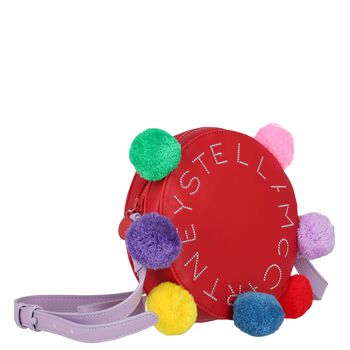 Girls Red Circle Logo Bag