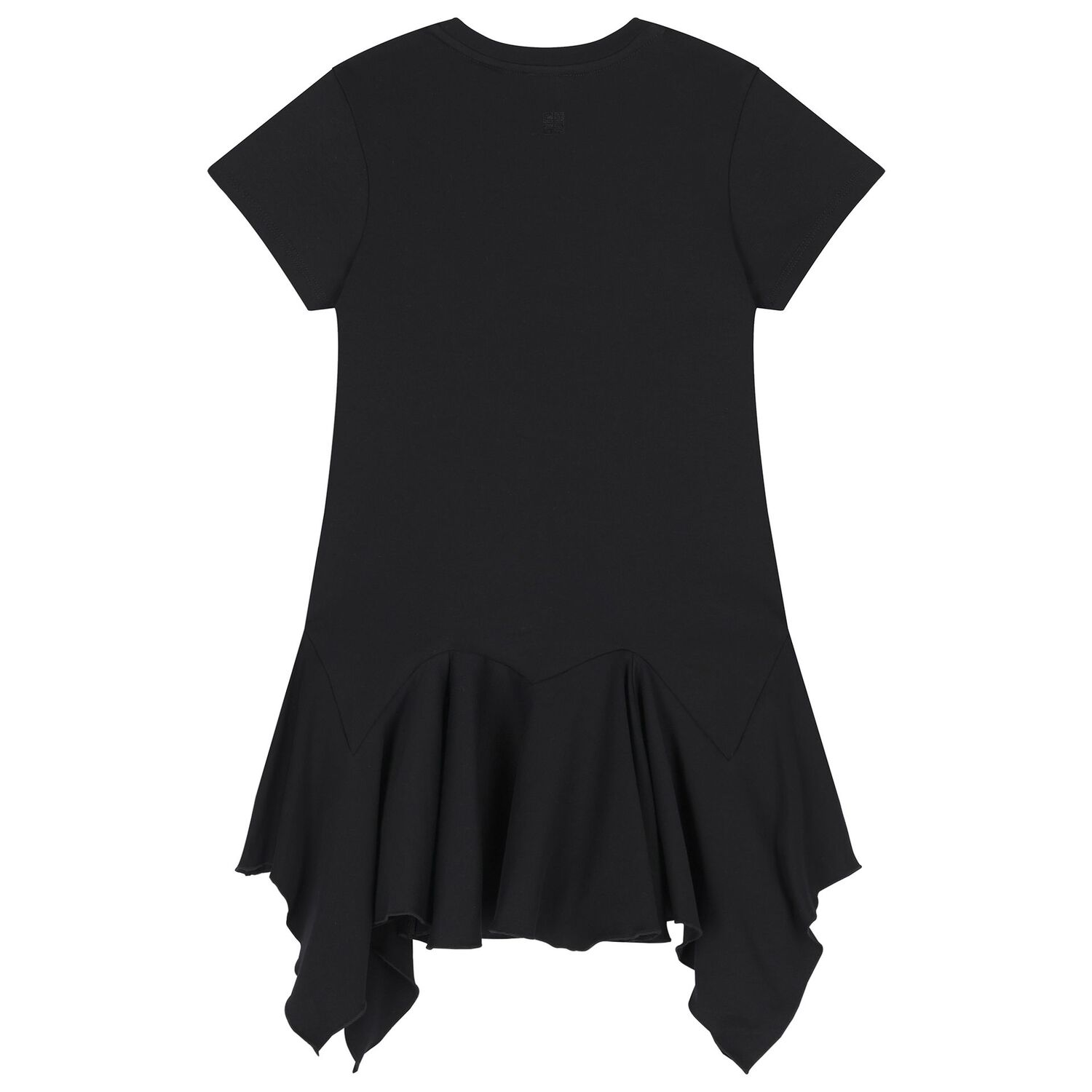 Girls Black Logo Dress, 1, hi-res
