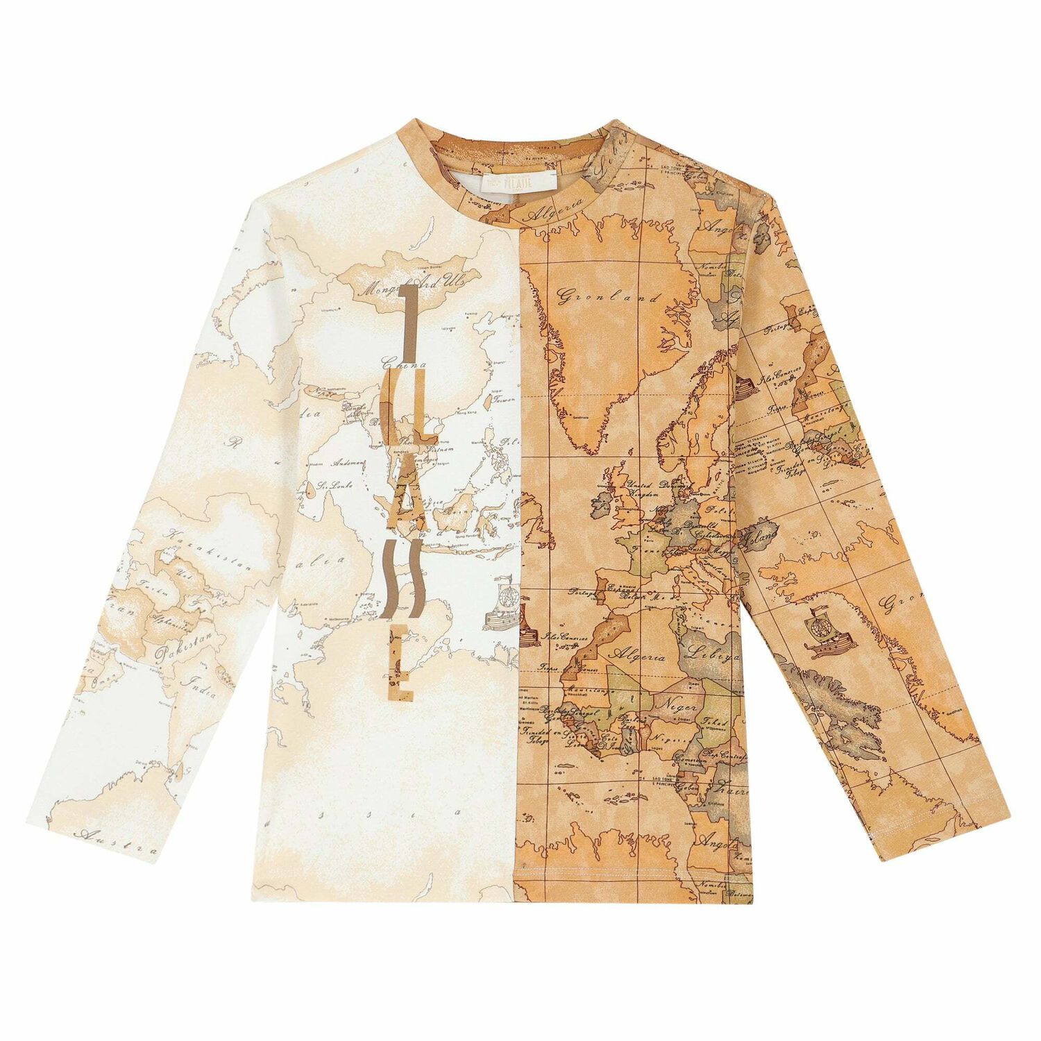 Boys Geo Map Print Logo Top, 1, hi-res
