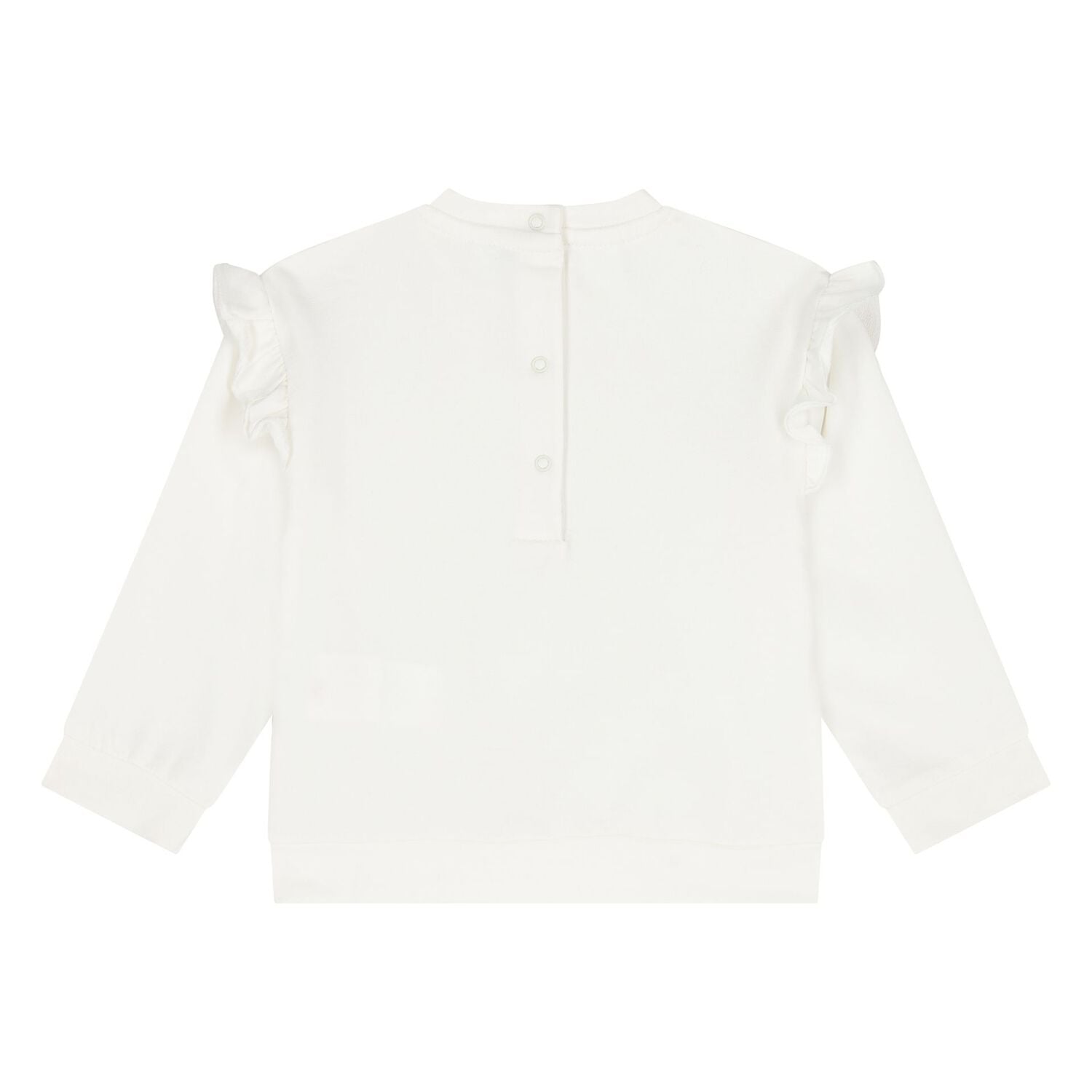 Younger Girls Ivory & Pink Tracksuit, 1, hi-res