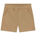 Baby Boys Blue & Beige Polo Bear Shorts Set, 1, hi-res