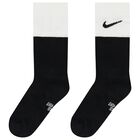 Boys White, Black & Grey Logo Socks ( 6-Pack ), 1, hi-res