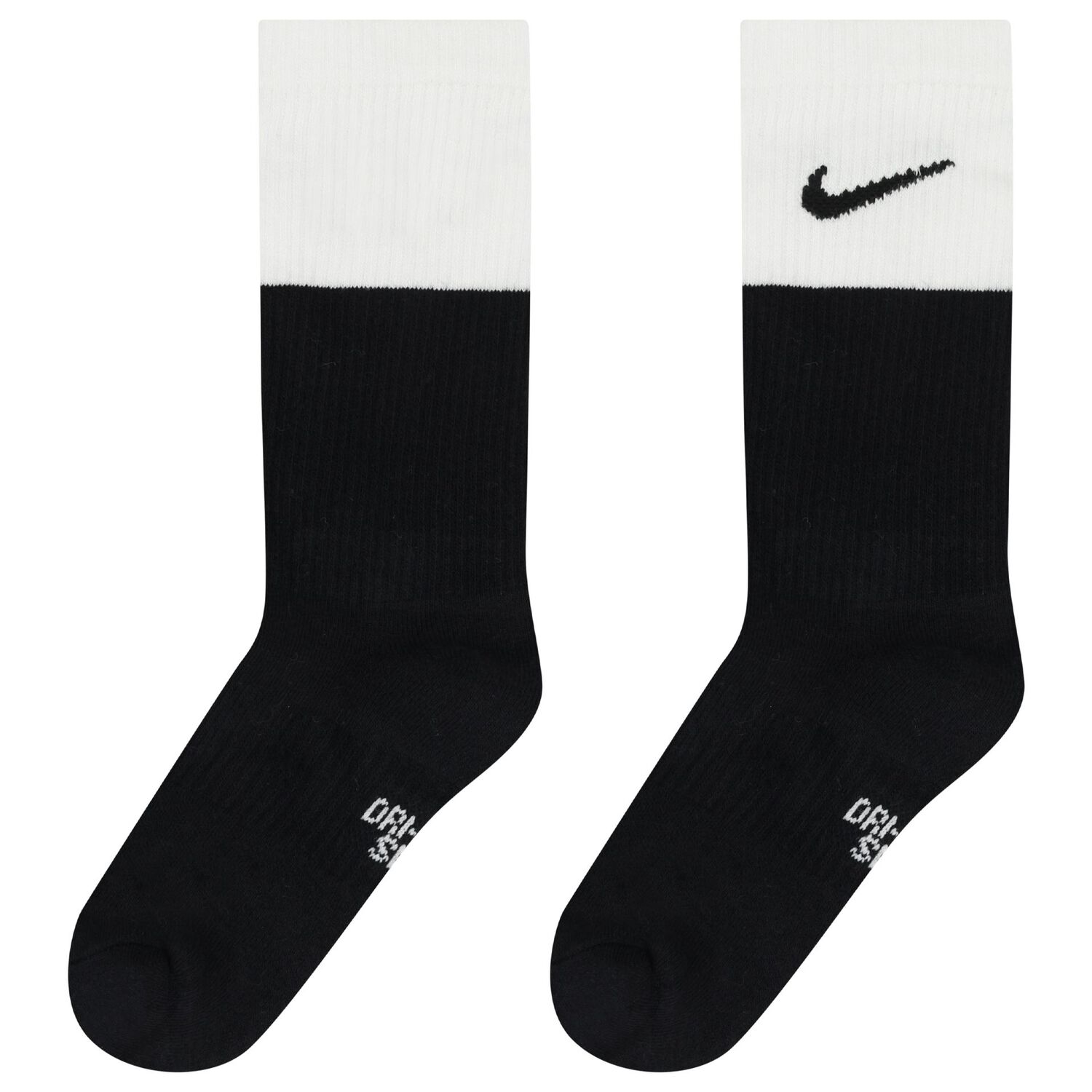 Boys White, Black & Grey Logo Socks ( 6-Pack ), 1, hi-res