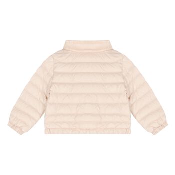 Younger Girls Pink Puffer Jacket