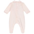 Baby Girls Pink Floral Babygrow, 1, hi-res