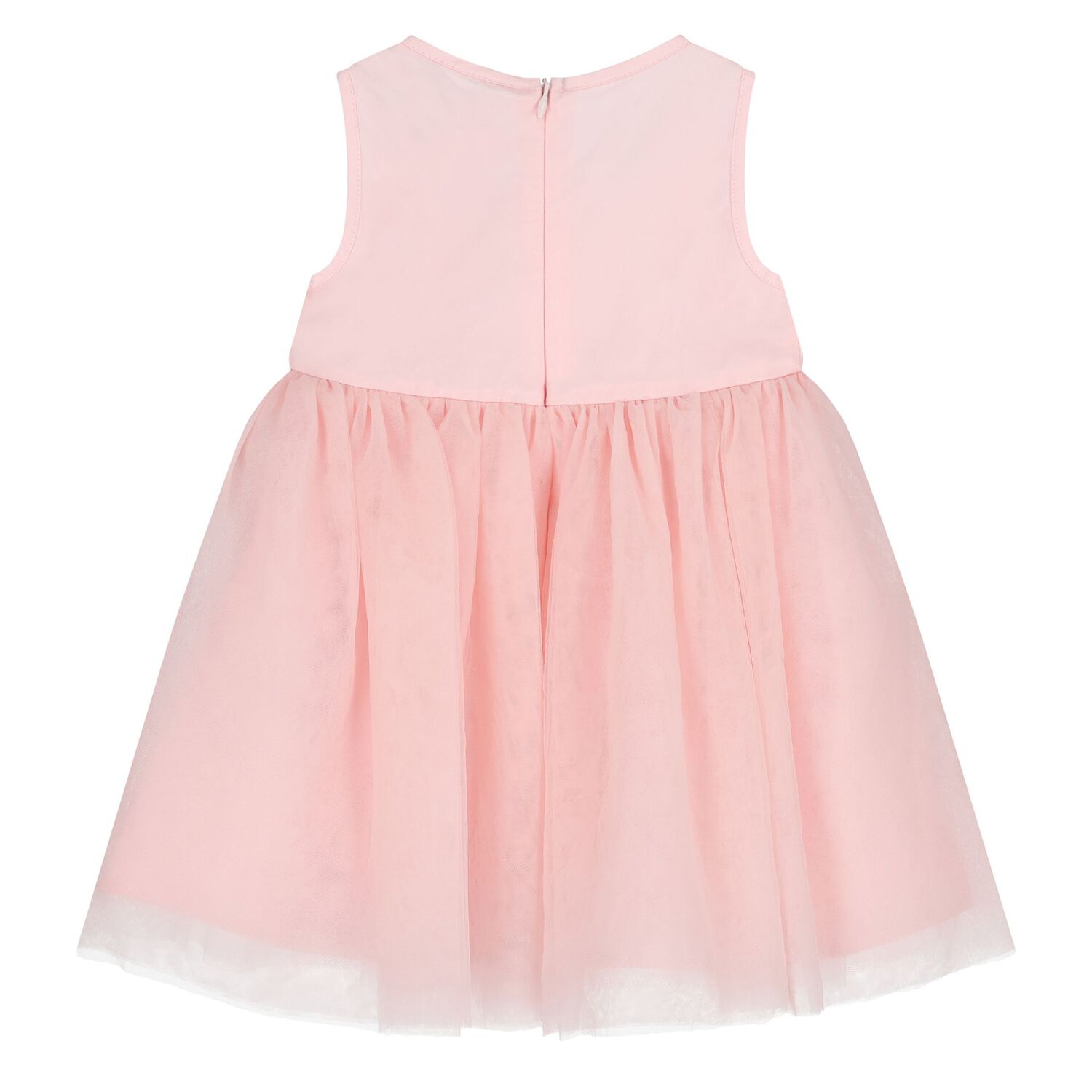 Baby Girls Pink Tulle Dress Set, 1, hi-res