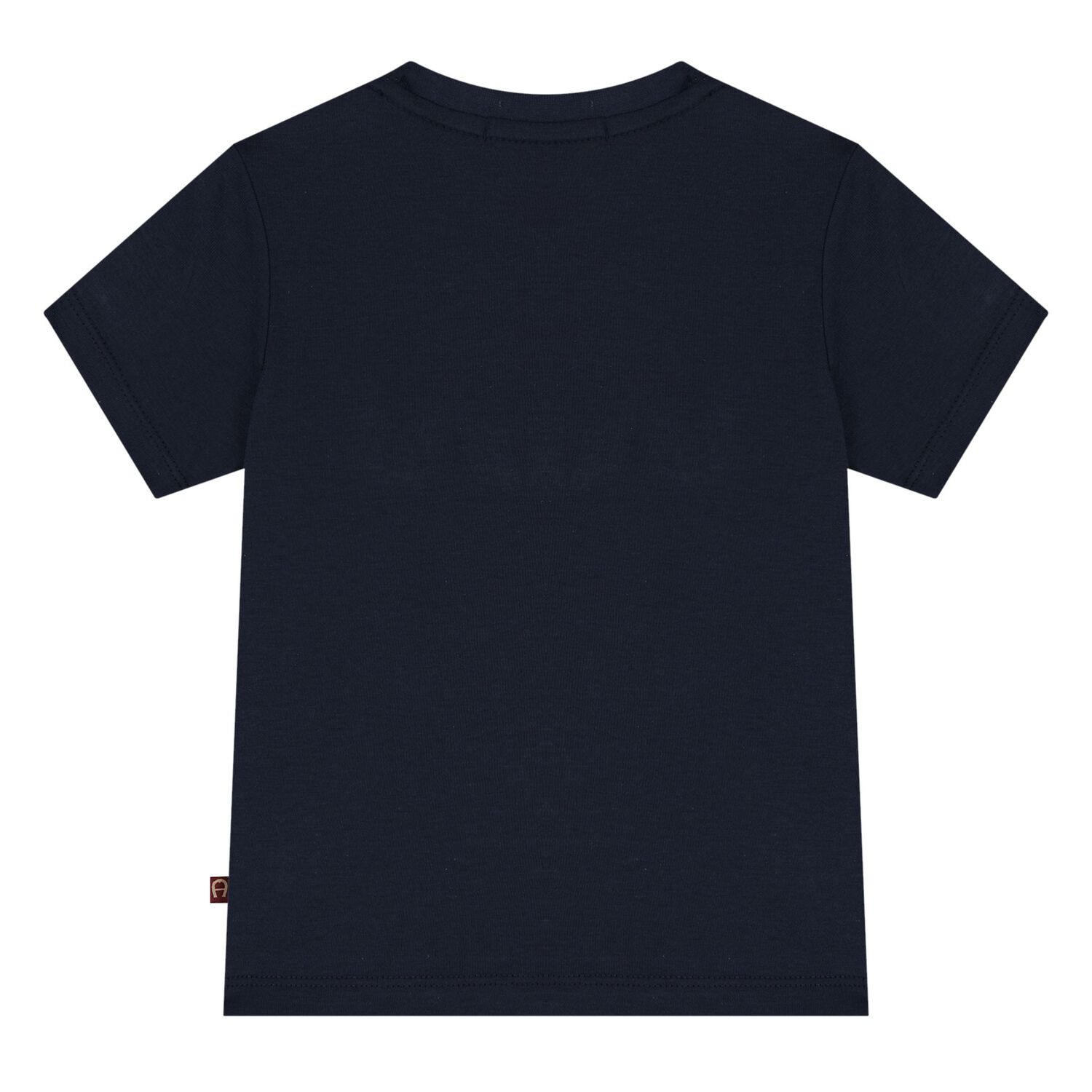 Younger Boys Navy Blue Logo T-Shirt, 3, hi-res