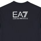 Boys Navy Blue Logo T-Shirt, 3, hi-res