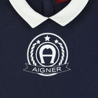 Baby Boys Navy Logo Babygrow, 1, hi-res