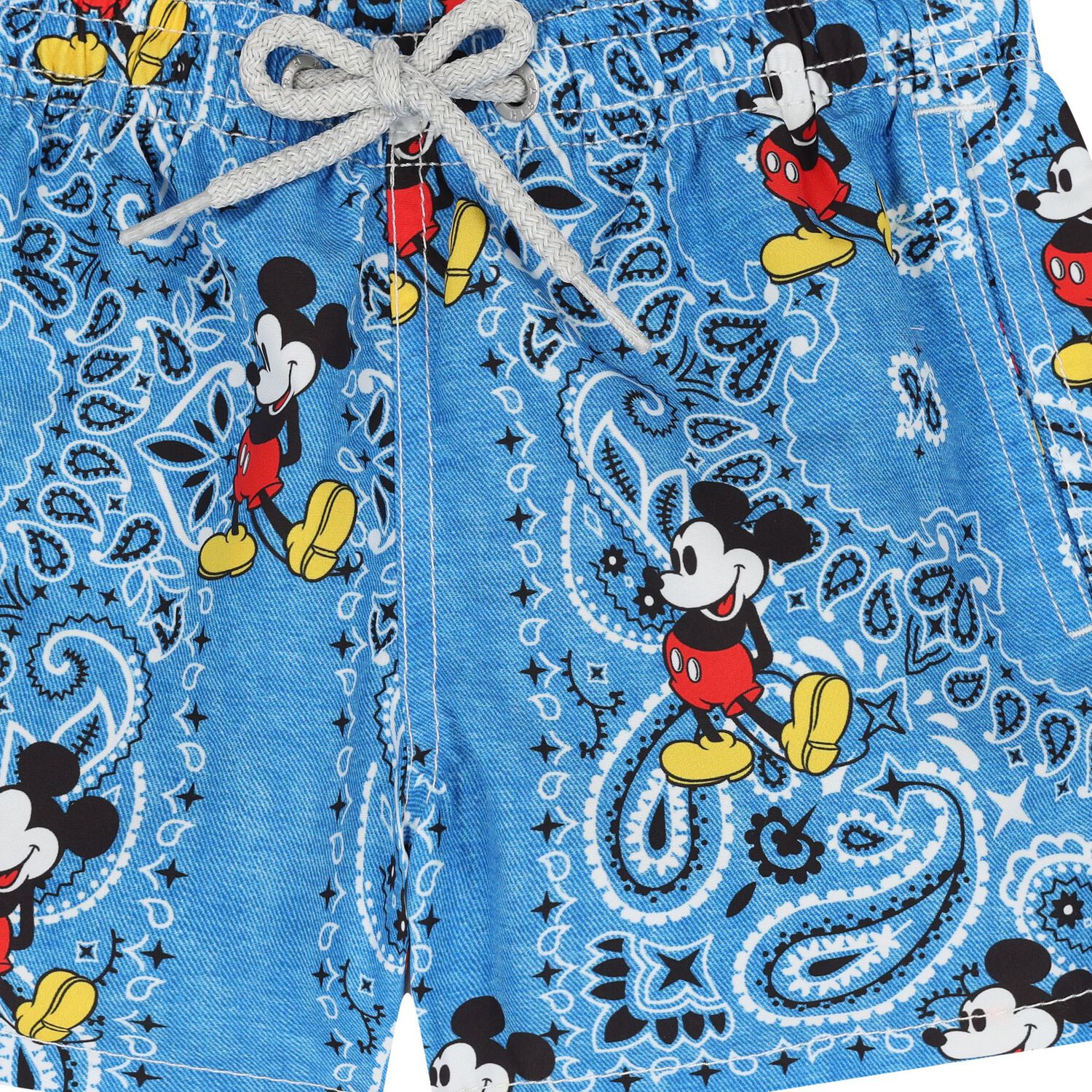 Boys Blue Mickey Mouse Swim Shorts, 1, hi-res